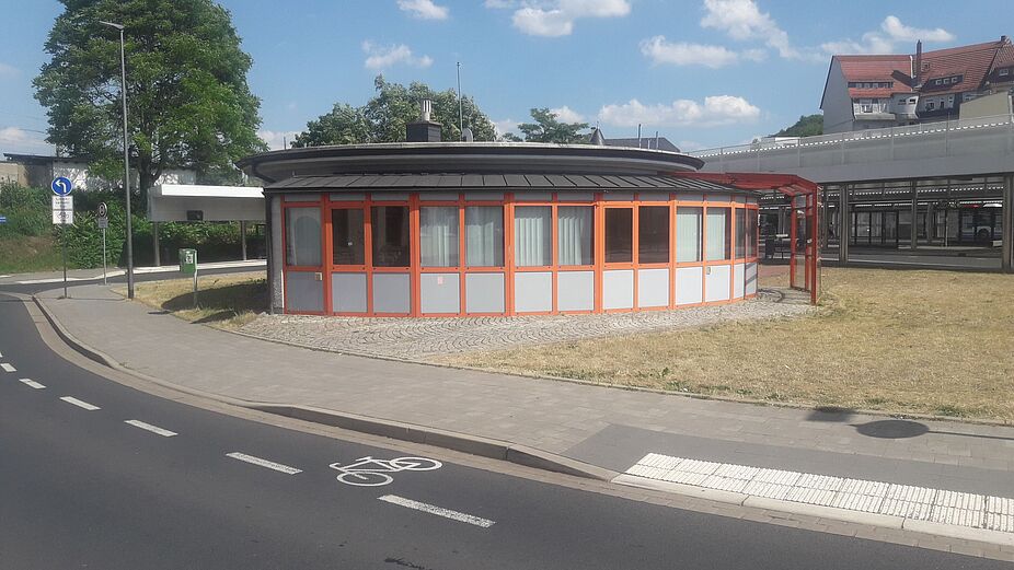Das Rondell am Busbahnhof wird Fahrradparkhaus Das Rondell am Busbahnhof wird Fahrradparkhaus