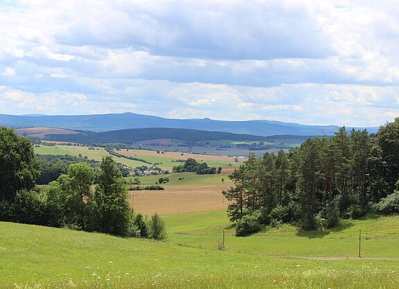 Blick vom Wackenhof in die Rhön