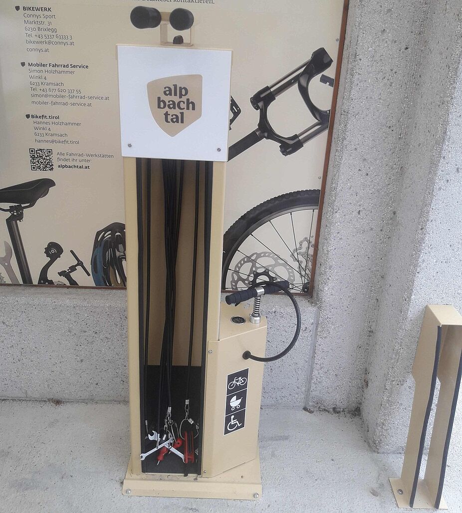 So kann eine Reparaturstation zur Selbsthilfe aussehen So kann eine Reparaturstation zur Selbsthilfe aussehen