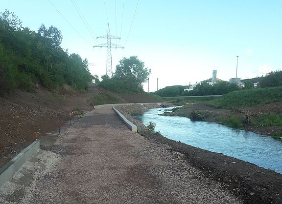 Radweg nach Stedtfeld im Bau